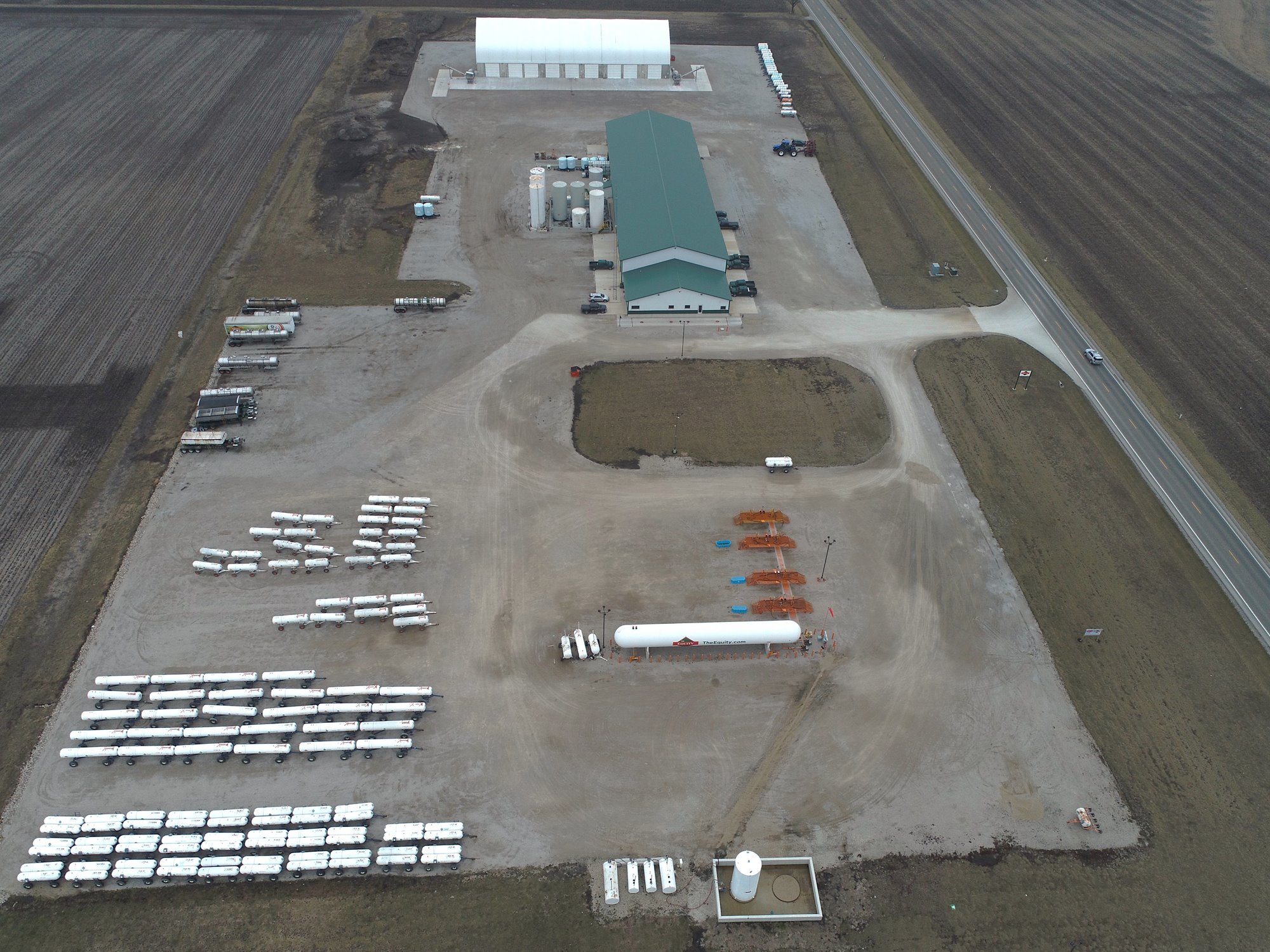 Aerial view of Stewardson North Location